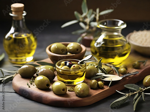 Olive oile pot  olive bottle 