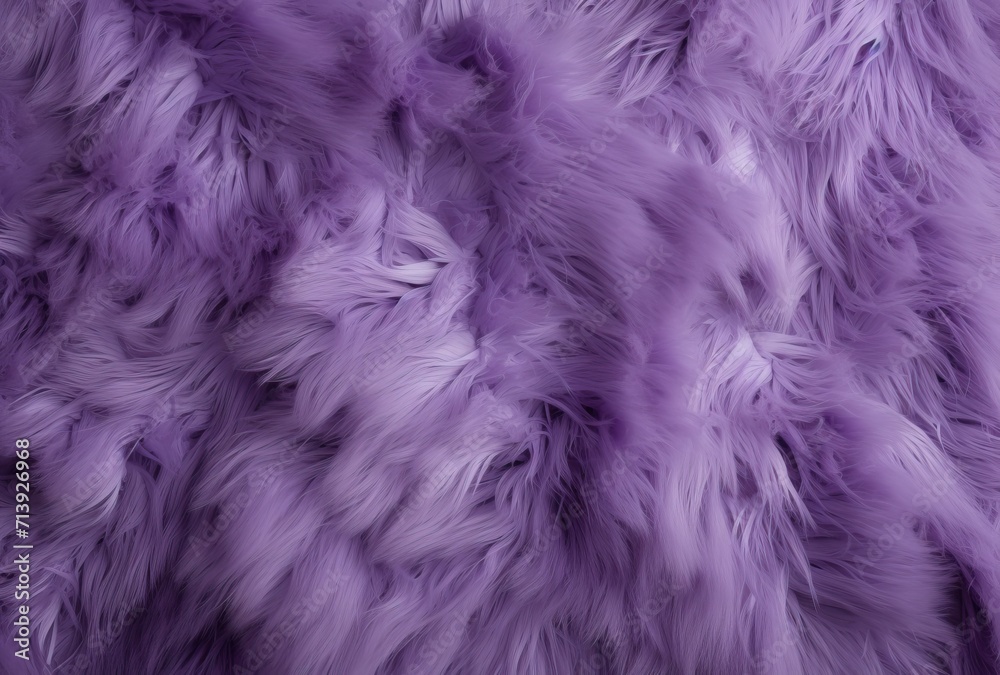 Fototapeta premium Seamless pattern featuring a plush, purple-colored fake fur texture, creating a repetitive and cohesive background.