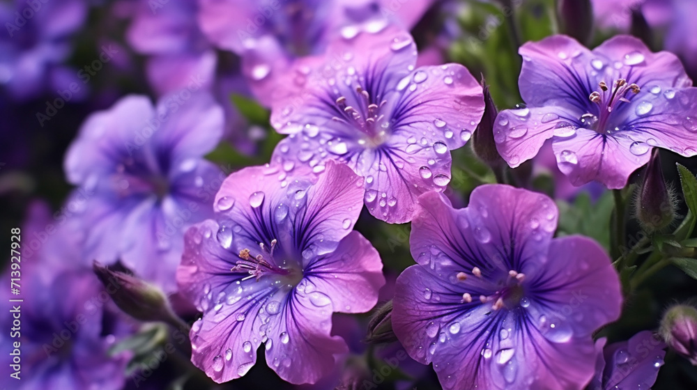 close up of purple flower created with Generative Ai close up of purple flower created with Generative Ai