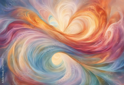 Multicolored swirls - Patterns.