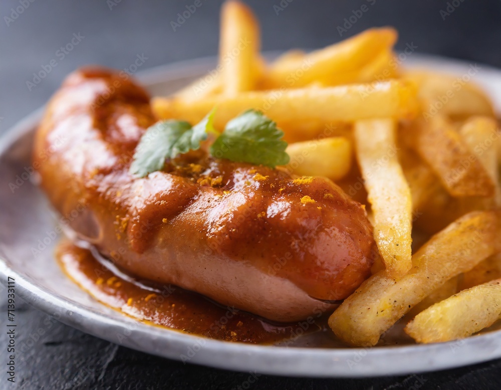 Currywurst mit Pommes Currywurst mit Pommes