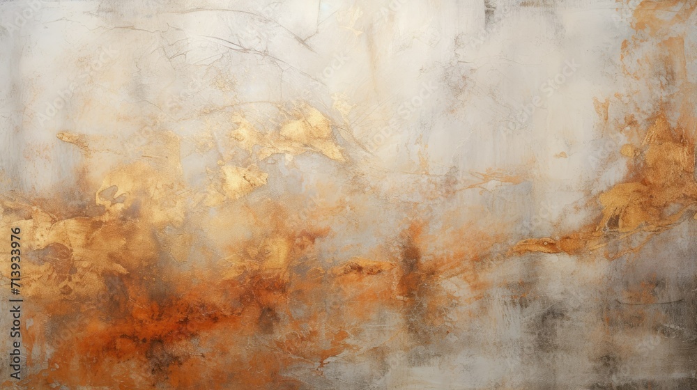 Abstract painting with gold accents, modern decoration, contemporary art Abstract painting with gold accents, modern decoration, contemporary art