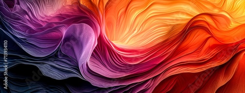 A vibrant display of swirling colors on a canvas, reminiscent of the intricate patterns found in nature's fractal art