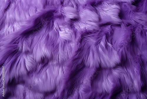 Seamless pattern featuring a plush, purple-colored fake fur texture, creating a repetitive and cohesive background. photo