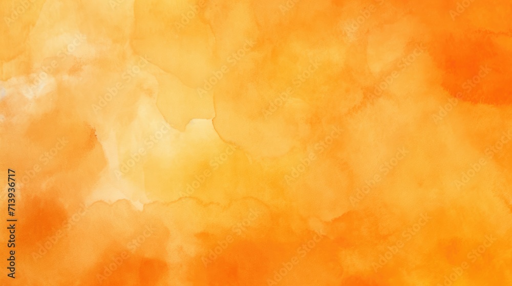 Obraz premium Thanksgiving Orange Watercolor Background: Abstract Art with Unique Texture and Vibrant Colours