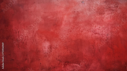 Old grunge wall texture in red color photo