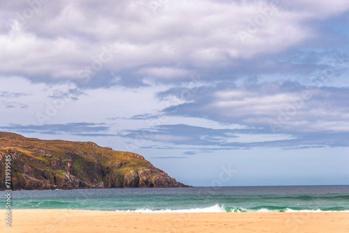 seascape inside the Eoropie Beach close to the village of Ness, Isle of Lewis, Scotland