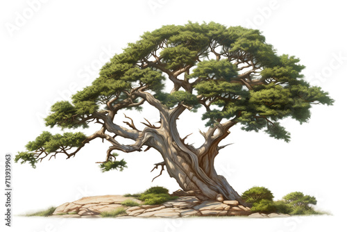 Juniper Tree Isolated on Transparent Background