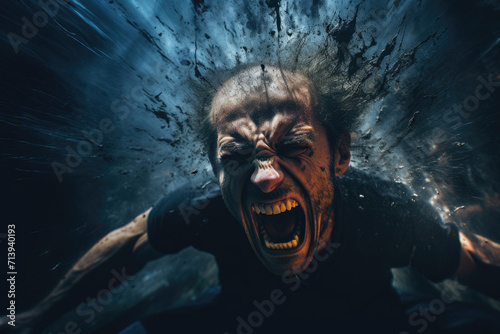 Photo of angry man