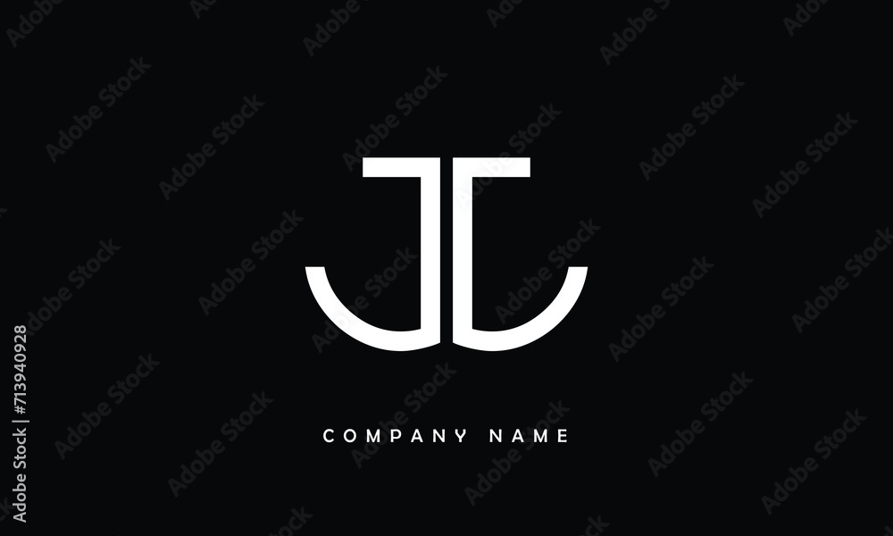 Fototapeta premium JJ, JJ Abstract Letters Logo Monogram
