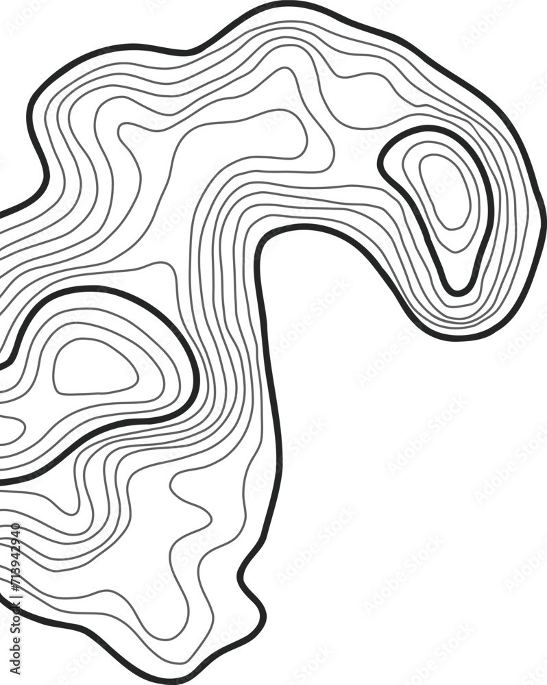 Topographic Map Lines