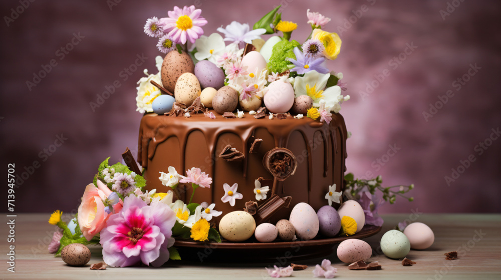 Festive Easter spring cake