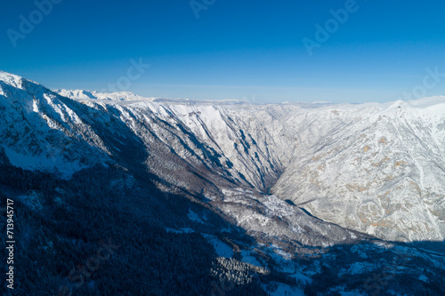 view of winter nature near the town of Zabljak