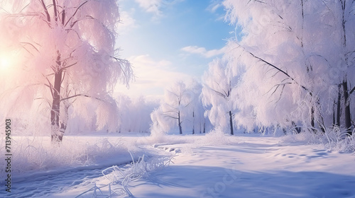Frozen beautiful winter landscape © Rimsha