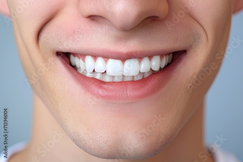 Man with a perfect healthy teeth smile. A captivating image capturing dental health and the beauty of smart and confident