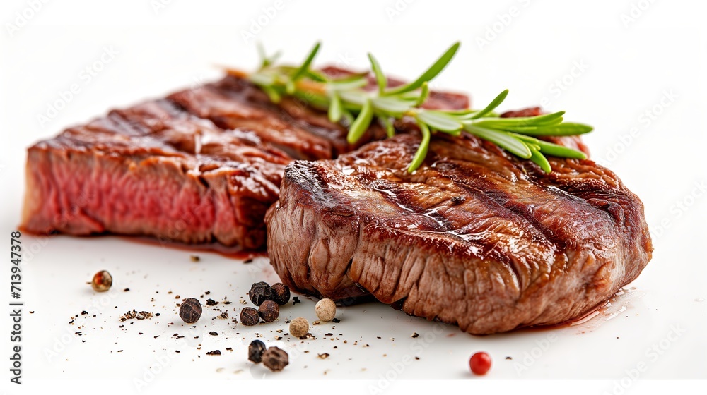 A Feast for the Carnivore: Succulent Steak Seasoned with the Rustic Touch of Rosemary and Spices A Feast for the Carnivore: Succulent Steak Seasoned with the Rustic Touch of Rosemary and Spices