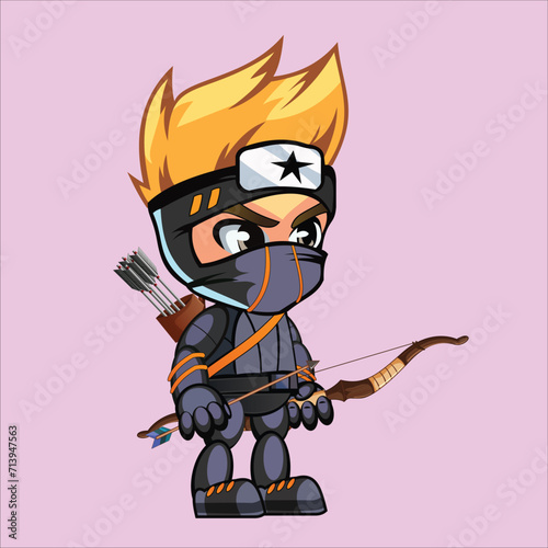 2d character animation archery bow and arrow pose 2