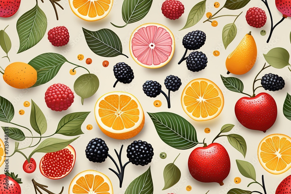 watercolor fruits seamless pattern background watercolor fruits seamless pattern background