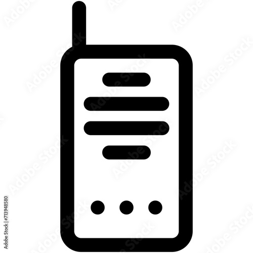 Walkie Talkie Vector Icon