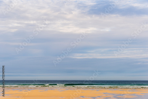 seascape inside the Eoropie Beach close to the village of Ness  Isle of Lewis  Scotland