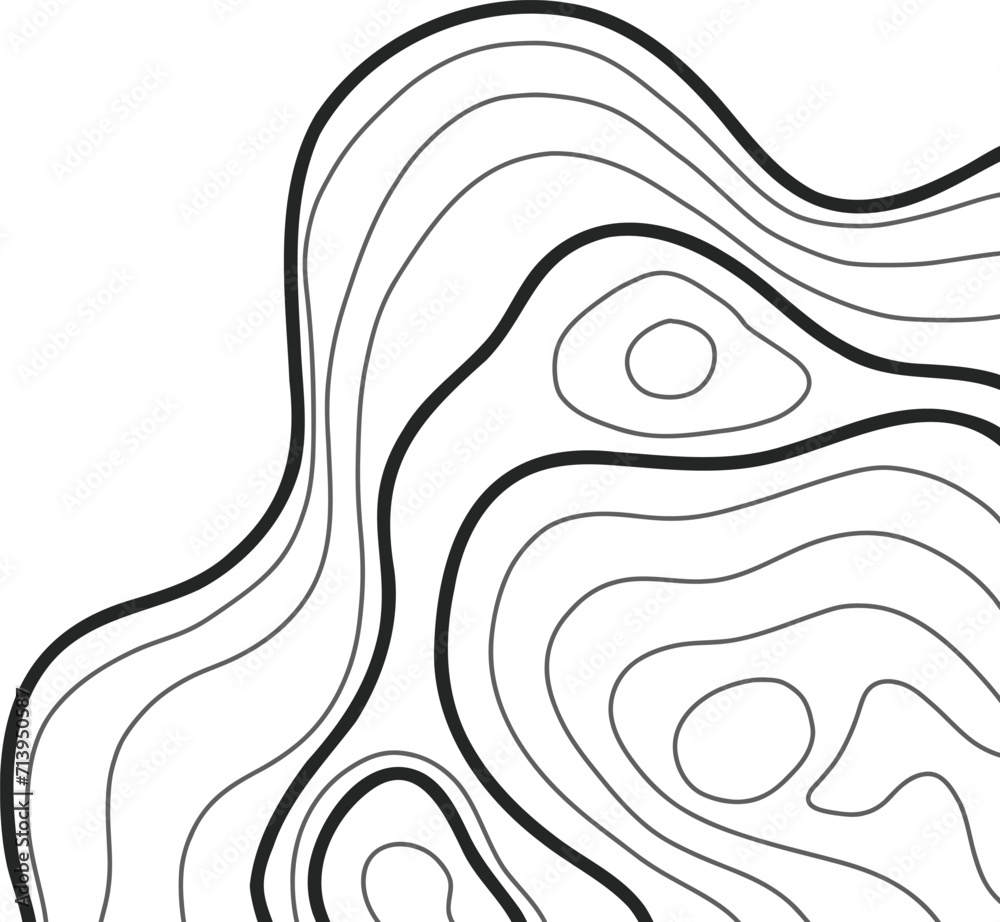 Topographic Map Lines