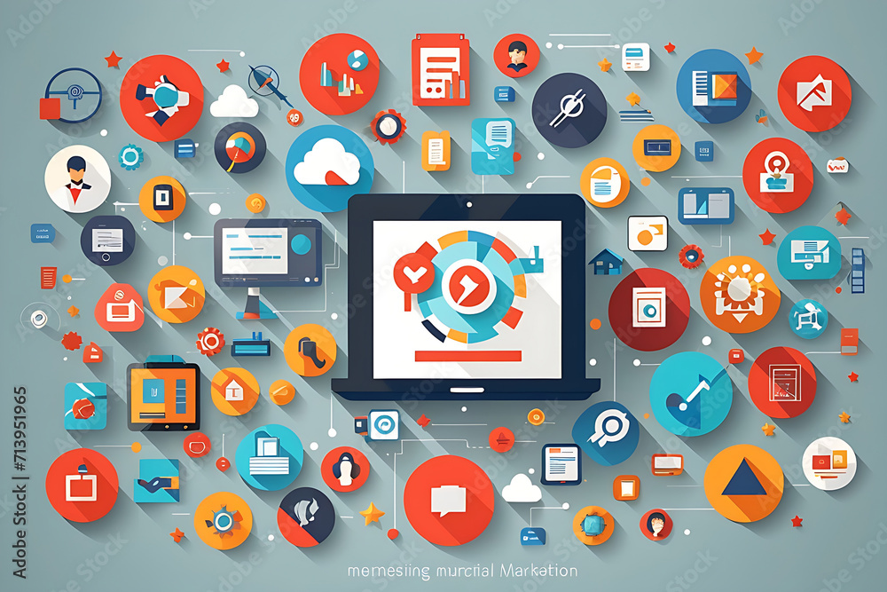 Digital Marketing Flat Vector Icons designs. Digital Marketing Vector Background Design with Icons Design. Digital Marketing Flat Vector Icons designs. Digital Marketing Vector Background Design with Icons Design.