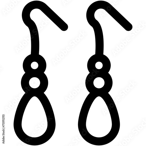 Earrings Vector Icon