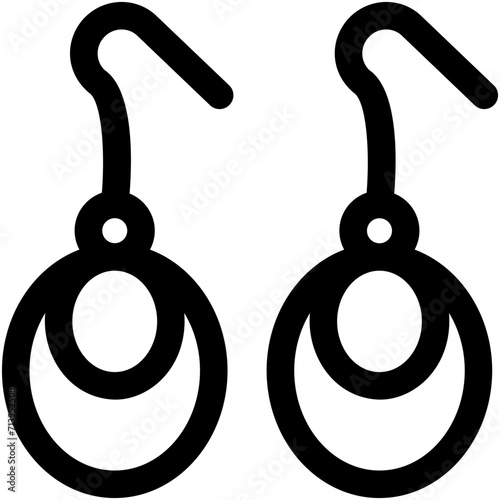 Earrings Vector Icon