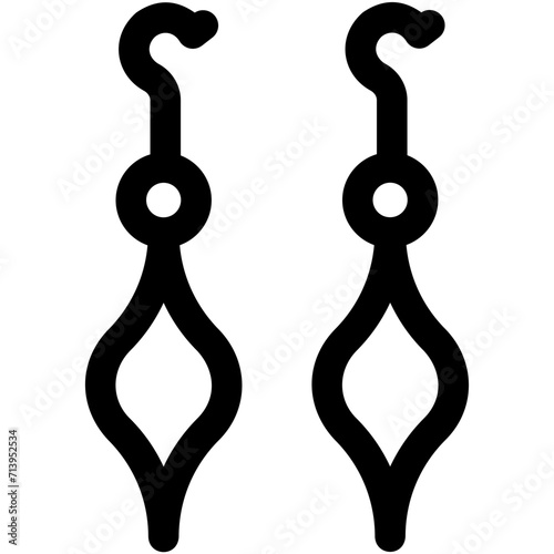 Earrings Vector Icon