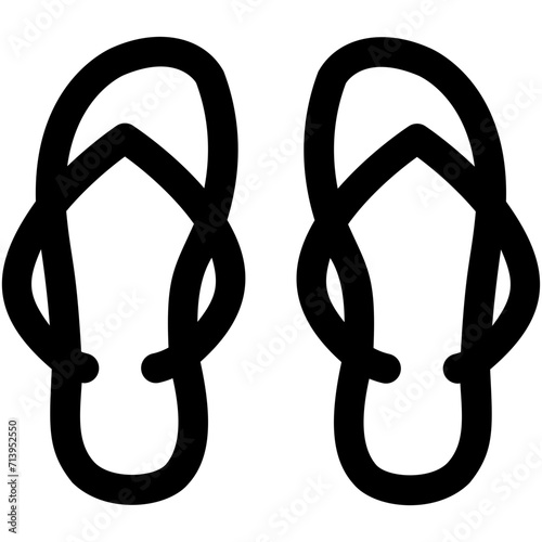 Flip Flop Vector Icon