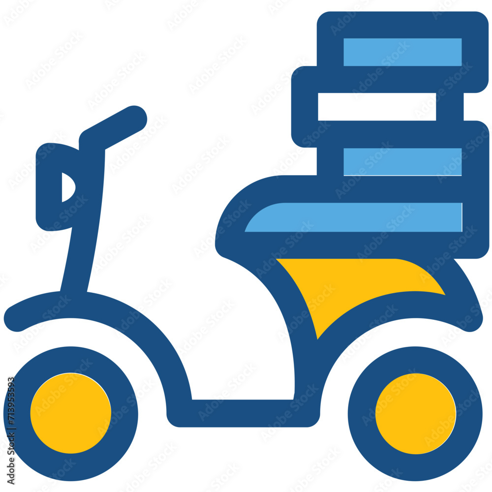 Cargo Bike Vector Icon Cargo Bike Vector Icon