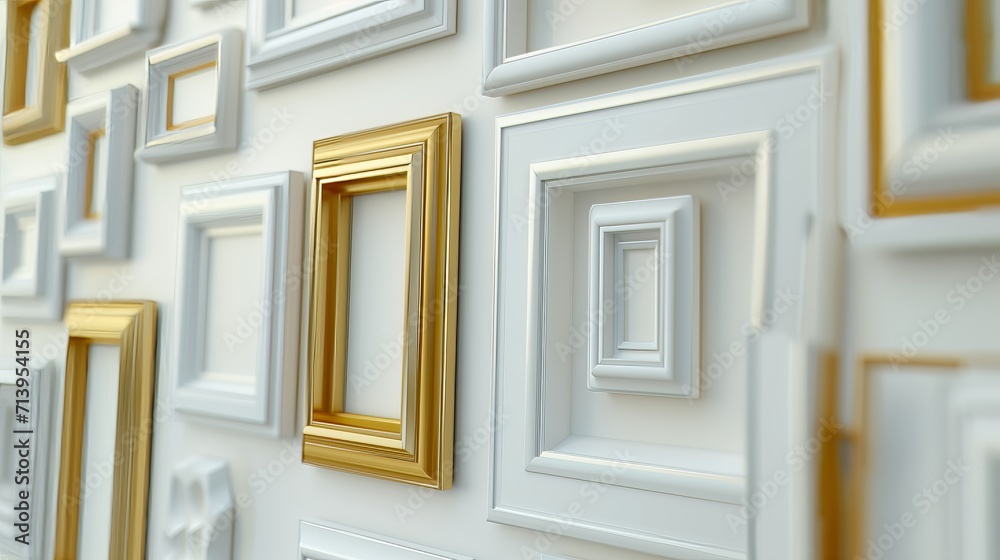 Decorative Array: A Symphony of Picture Frames Decorative Array: A Symphony of Picture Frames
