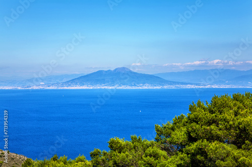 Volcano Vesuvius, Island Capri, Italy, Europe.