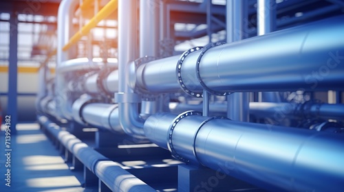 Pipeline_and_pipe_rack_of_petroleum_chemical_hydroge ai generative images