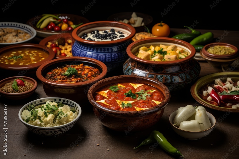 Close up on appetizing ramadan meal Close up on appetizing ramadan meal
