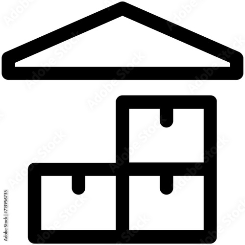Warehouse Vector Icon