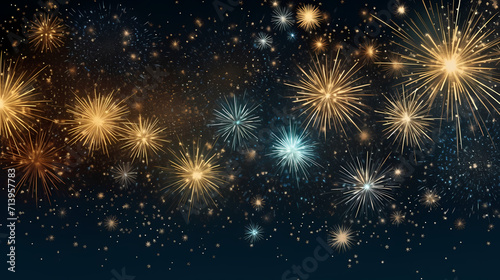 Fireworks background for celebration  holiday celebration concept