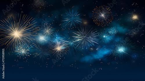 Fireworks background for celebration, holiday celebration concept