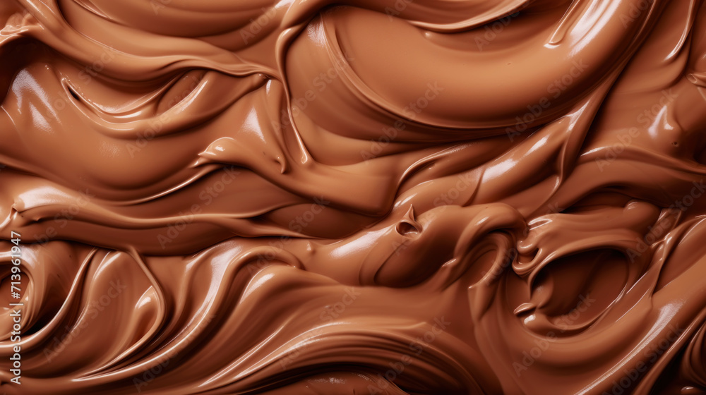 Texture of chocolate mixed with white cream. Elegant sweet background. Generative AI Texture of chocolate mixed with white cream. Elegant sweet background. Generative AI