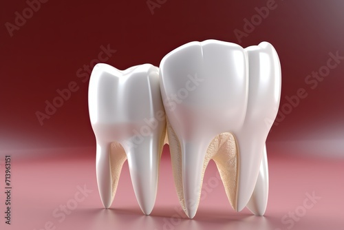 3D Tooth dentist Concept background