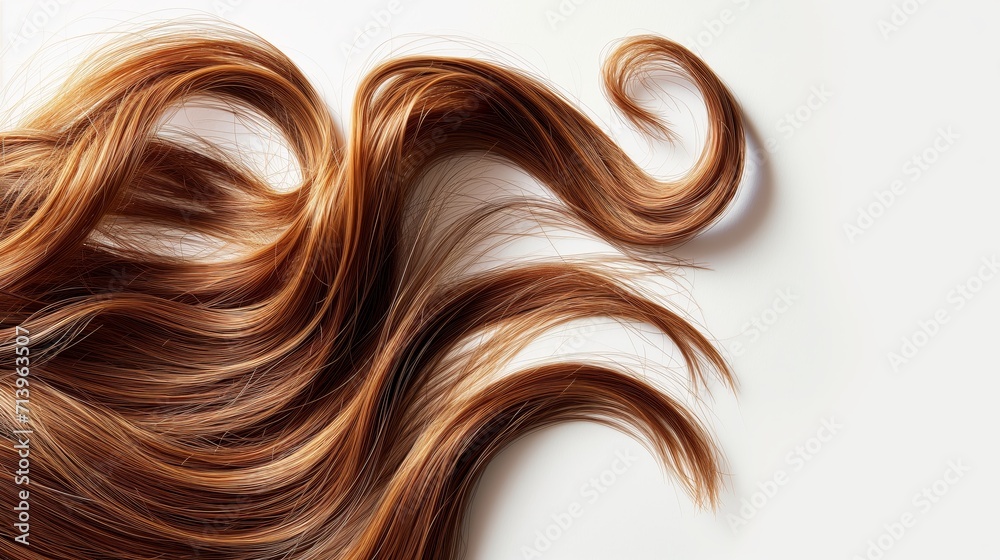 Swirls of Elegance: Luxurious Brown Curls