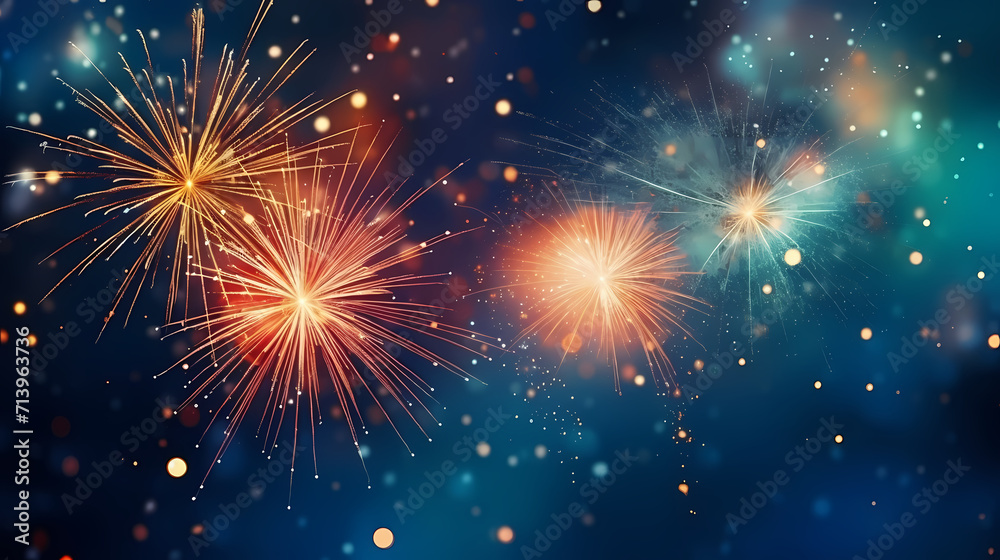 Fireworks background for celebration, holiday celebration concept Fireworks background for celebration, holiday celebration concept