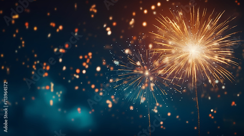 Fireworks background for celebration  holiday celebration concept