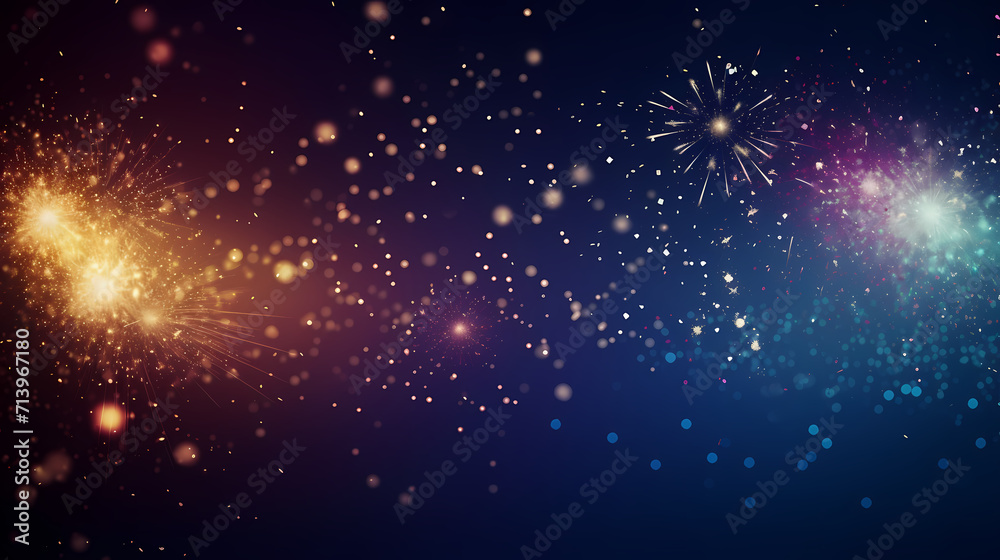 Beautiful fireworks background at night for holiday decoration Beautiful fireworks background at night for holiday decoration