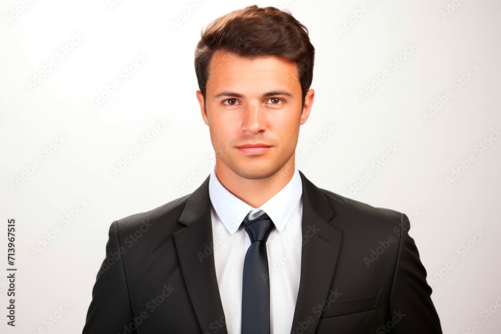Portrait of a young business man, isolated on white background. Portrait of a young business man, isolated on white background.