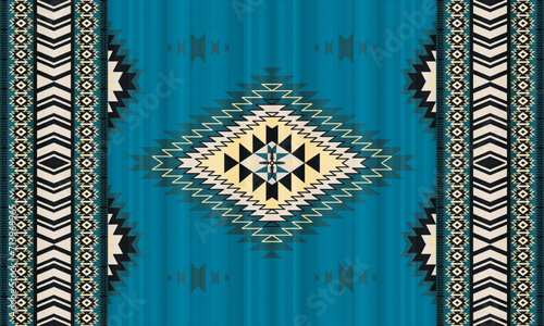 American tribal ethnic native pattern.Traditional Navajo,Aztec,Apache,Southwest and Mexican style fabric pattern.Abstract vector motifs pattern.For fabric,clothing,blanket,carpet,woven,wrap,decoration