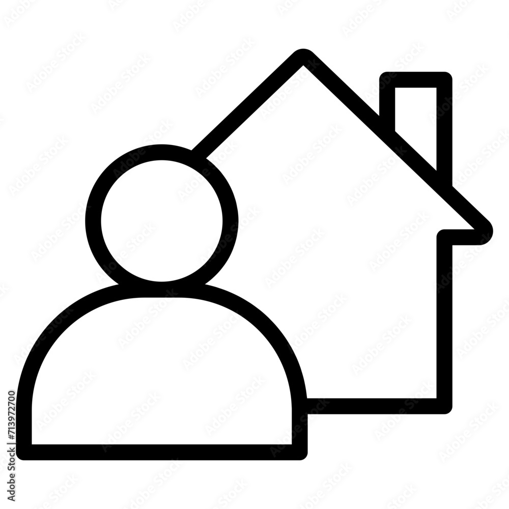 Real Estate Agent with a House Real Estate Agent with a House