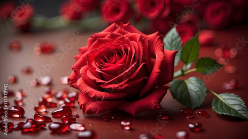 close up royalty image of red rose background romantic