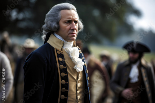 George Washington during the war of Independence (generative AI)