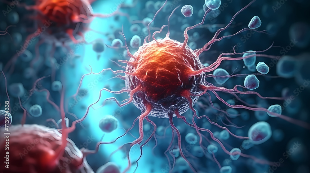 Nervous system, central nervous cells of the brain, neuroscience background